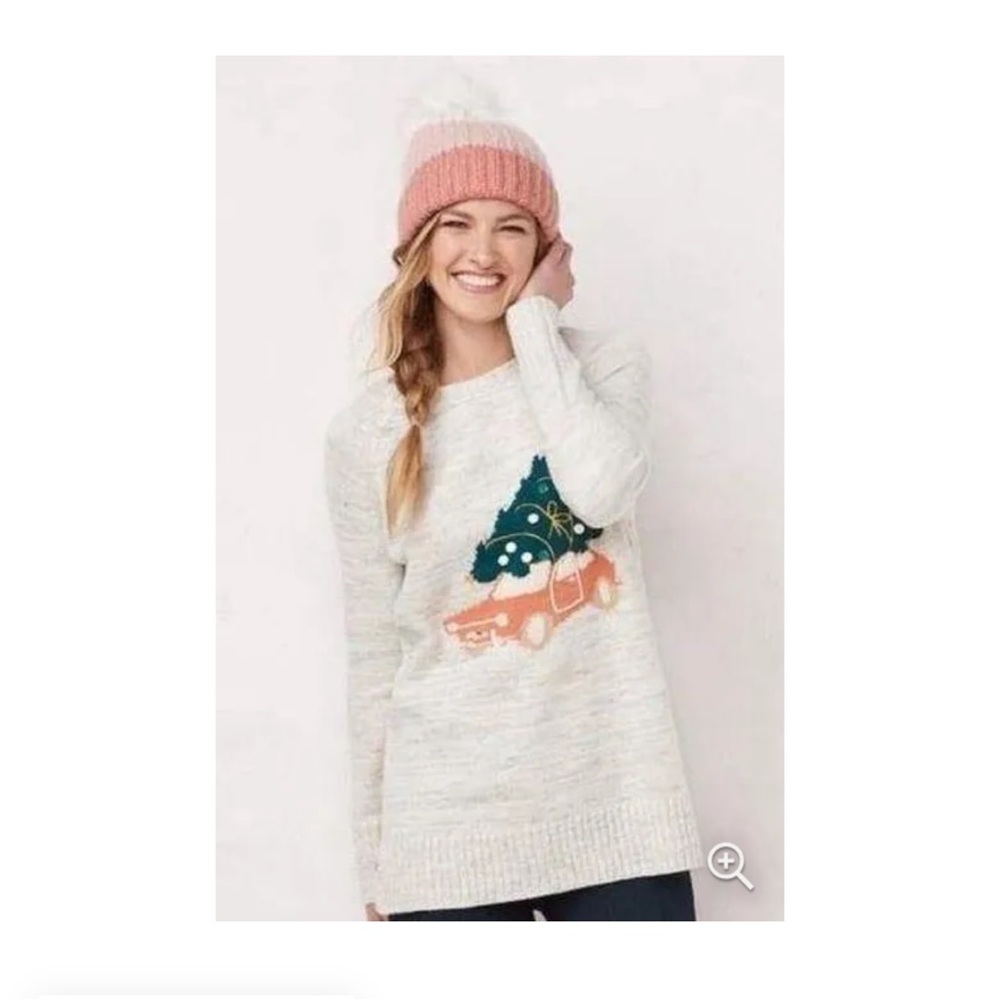 Lauren Conrad Oversized Christmas Sweater